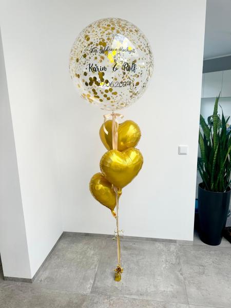 Personalisierter Bubble - Konfettiballon - ca. 60cm
